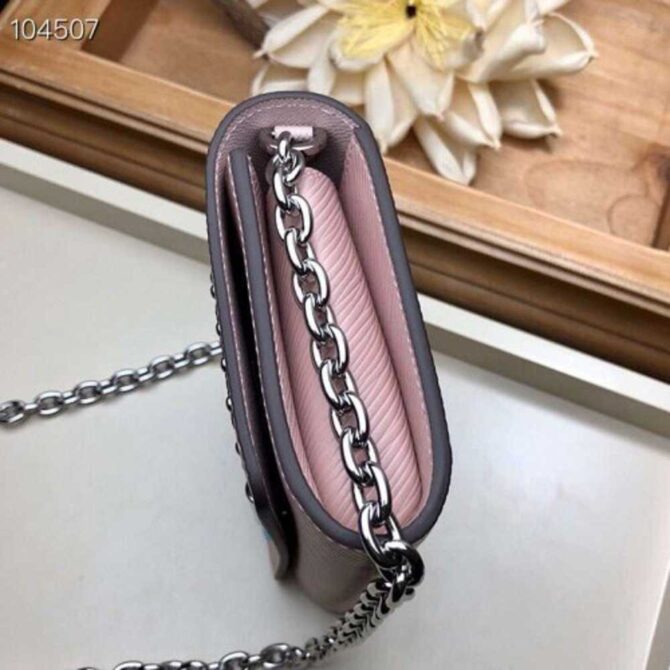 Louis Vuitton Replica LV Replica Stories Epi Leather Twist Chain Wallet M63320 Pink 2019
