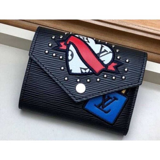 Louis Vuitton Replica LV Replica Stories Epi Leather Victorine Wallet M63325 Black 2019