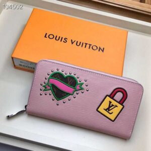 Louis Vuitton Replica LV Replica Stories Epi Leather Zippy Wallet M63377 Rose Ballerine 2019