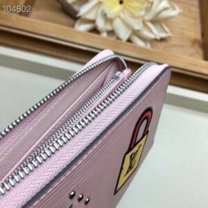 Louis Vuitton Replica LV Replica Stories Epi Leather Zippy Wallet M63377 Rose Ballerine 2019