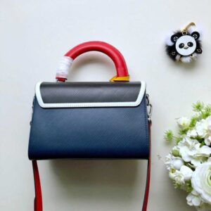 Louis Vuitton Replica LV Replica Twist MM Top Handle Bag in Epi Leather M52514 Blue/Black 2018