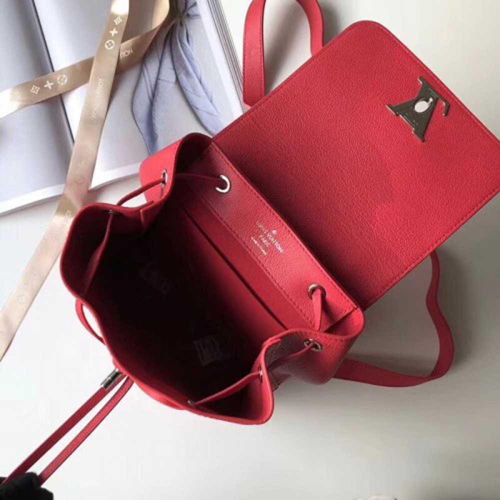 Louis Vuitton Replica Lockme Backpack Bag M41814 Rubis 2018