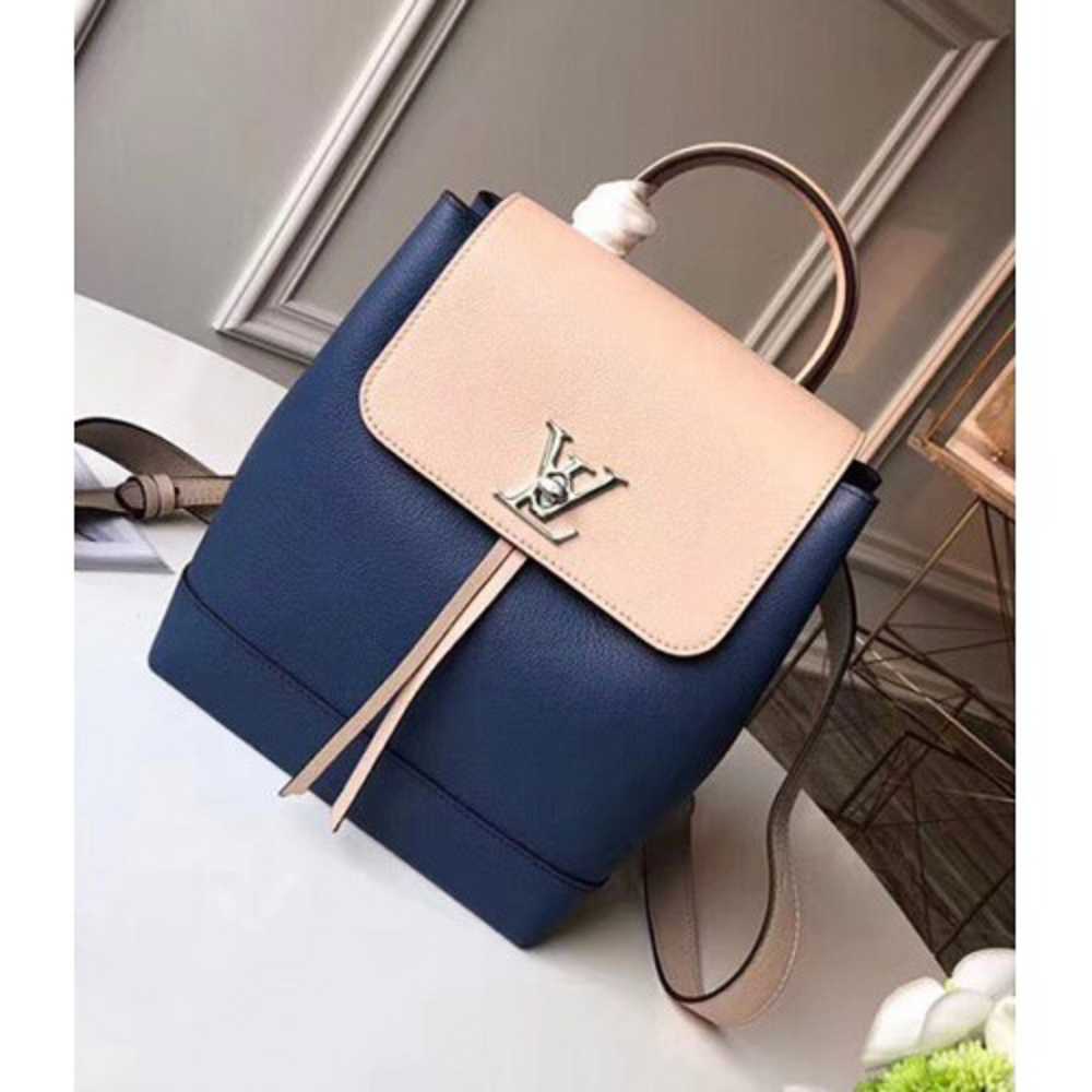 Louis Vuitton Replica Lockme Backpack Bag M41817 Denim Blue 2018