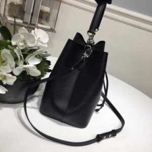 Louis Vuitton Replica Lockme Epi Bucket Bag M54680 Black 2017