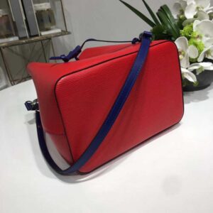 Louis Vuitton Replica Lockme Epi Bucket Bag M54680 Redl/Blue 2017