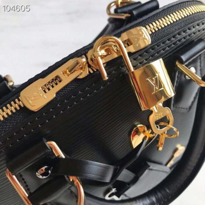 Louis Vuitton Replica Love Lock Epi Leather Alma BB Bag M52884 Noir 2019