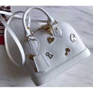 Louis Vuitton Replica Love Lock Epi Leather Alma BB Bag M52885 Blanc 2019