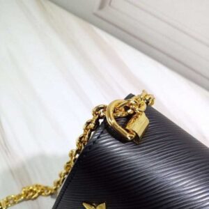 Louis Vuitton Replica Love Lock Epi Leather Twist MM Bag M52891 Noir 2019