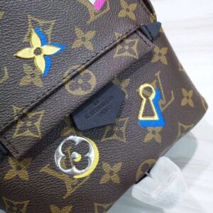 Louis Vuitton Replica Love Lock Monogram Canvas Palm Springs Mini Backpack Bag M44367 2019