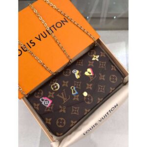 Louis Vuitton Replica Love Lock Monogram Canvas Pochette Felicie Bag M63999 2019