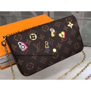 Louis Vuitton Replica Love Lock Monogram Canvas Pochette Felicie Bag M63999 2019