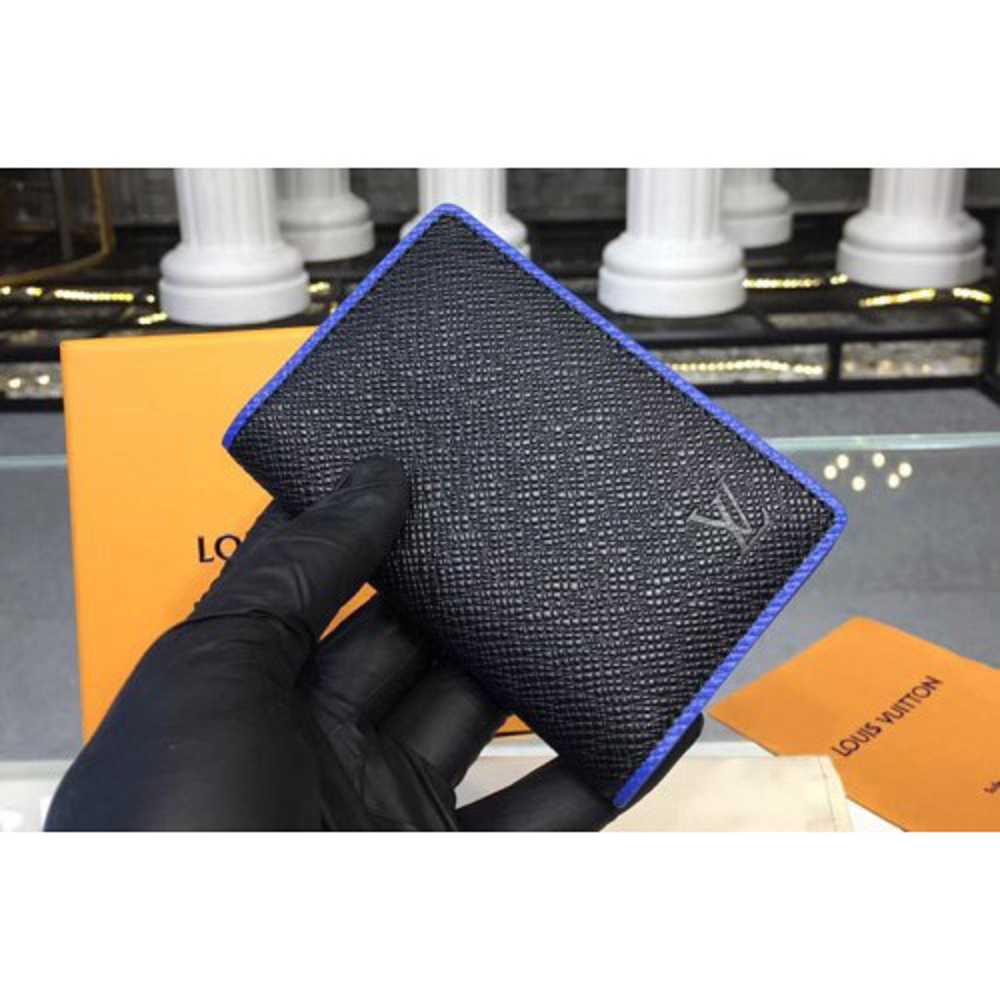 Louis Vuitton Replica M30550 LV Replica Pocket Organizer Taiga Leather Wallets