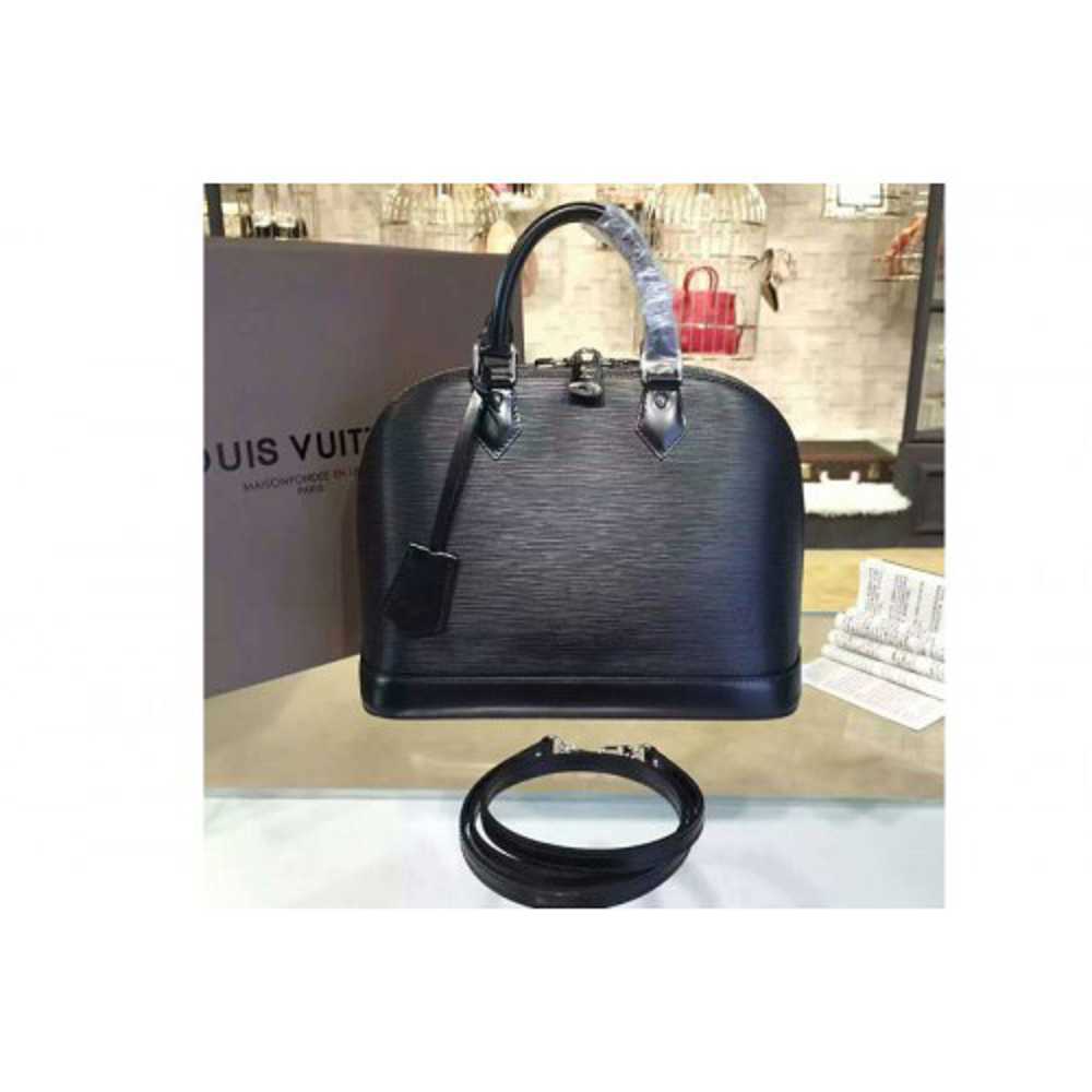 Louis Vuitton Replica M40302 Alma PM Epi Leather Bags Black