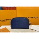 Louis Vuitton Replica M40638 LV Replica Cosmetic Pouch PM Bags Blue Epi Leather