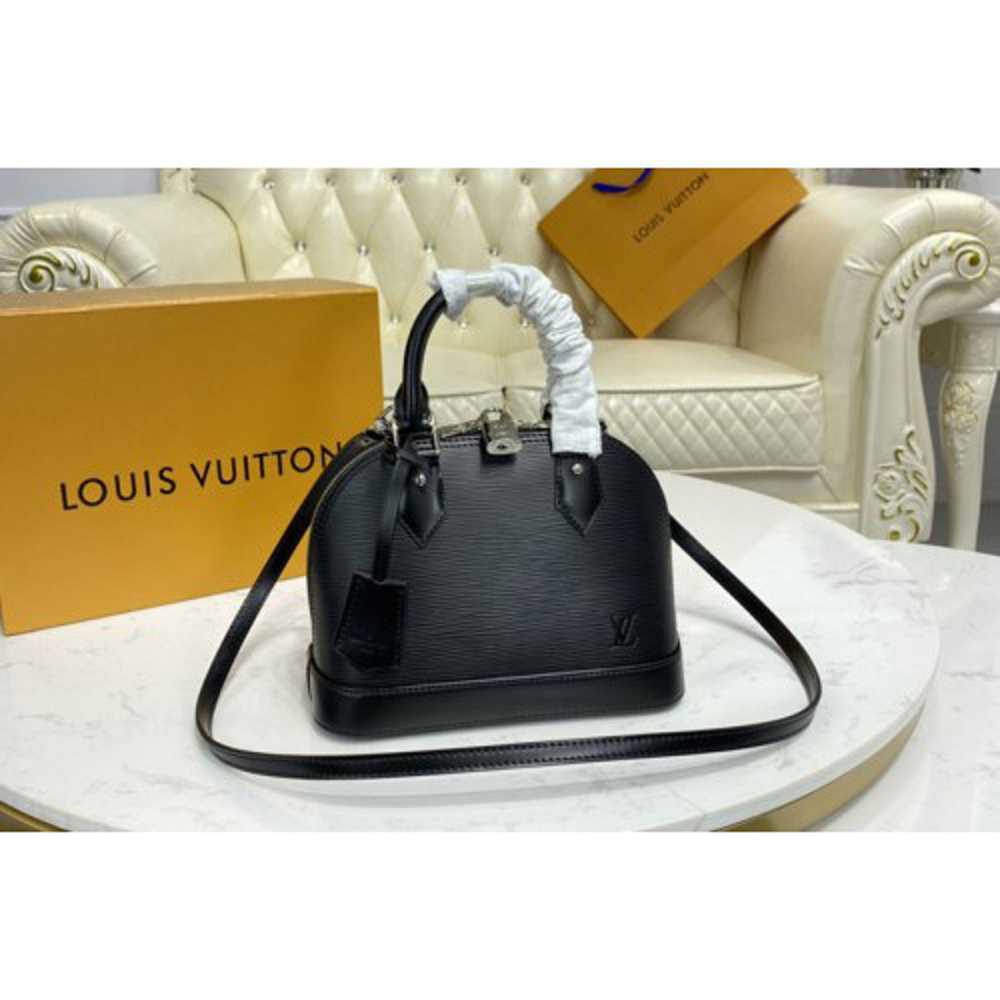 Louis Vuitton Replica M40862 LV Replica Alma BB handbag in Black Epi Leather