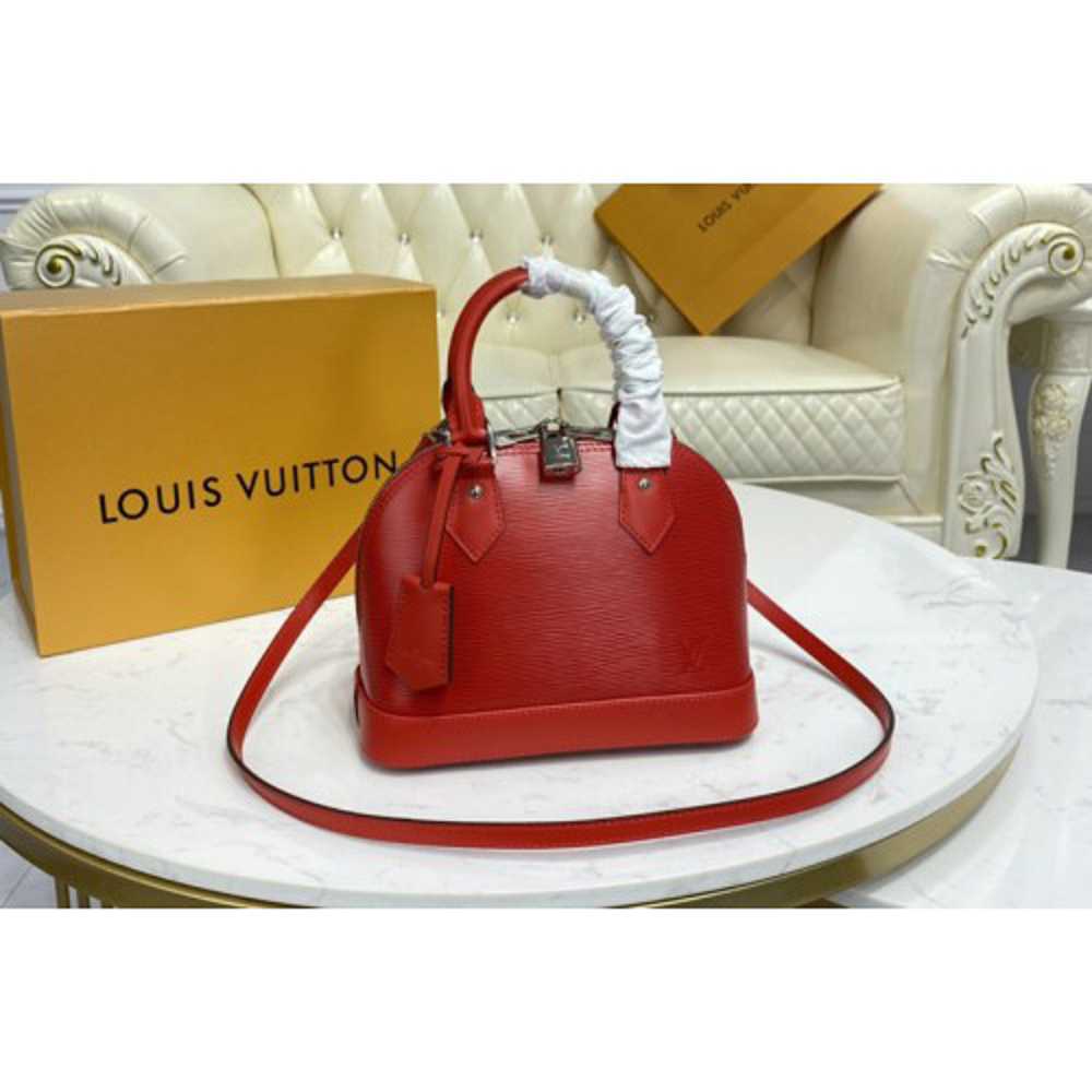 Louis Vuitton Replica M41160 LV Replica Alma BB handbag in Coquelicot Red Epi Leather