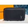 Louis Vuitton Replica M41503 LV Replica Clutch Zippy Wallet Black Taurillon leather