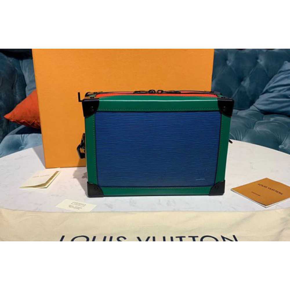 Louis Vuitton Replica M44478 LV Replica Soft Trunk Bags Blue/Red/Green Epi Leather
