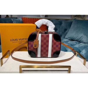 Louis Vuitton Replica M44582 LV Replica Mini Luggage Damier Ebene Canvas