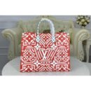 Louis Vuitton Replica M45358 LV Replica Crafty Onthego GM tote bag in Red Monogram Giant coated canvas
