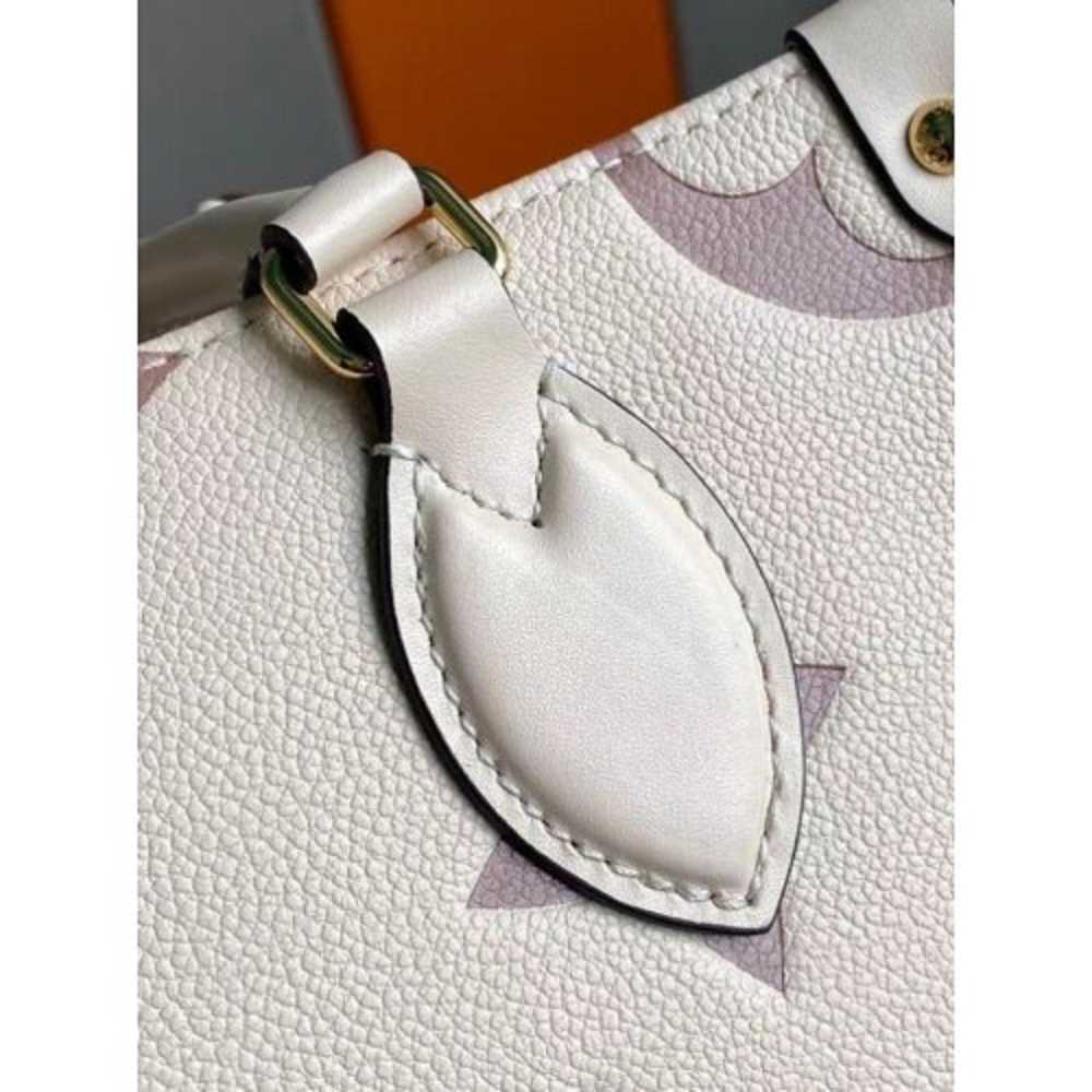 Louis Vuitton Replica M45654 LV Replica OnTheGo PM tote Bag in CreamBois de Rose Pink Monogram Empreinte leather 4