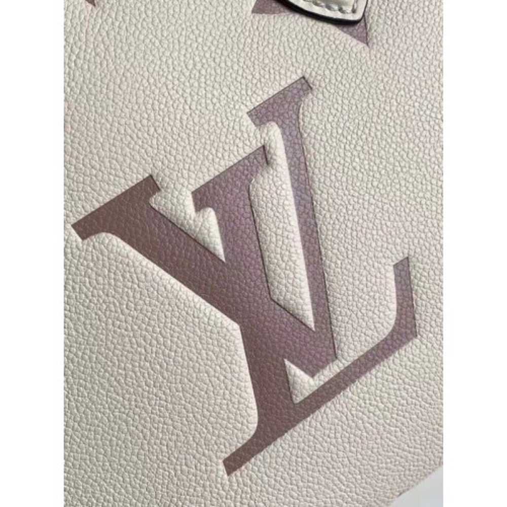 Louis Vuitton Onthego PM Creme/Bois de Rose in Cowhide Leather