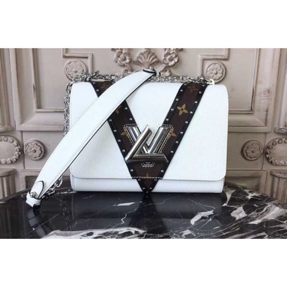 Louis Vuitton Replica M50282 Epi Leather Twist MM Bags White