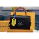 Louis Vuitton Replica M50282 LV Replica TWIST MM Bags Black Epi Leather