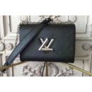 Louis Vuitton Replica M50282 Twist MM Epi Bags Black