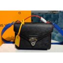 Louis Vuitton Replica M50377 LV Replica Soft Trunk Messenger Bags Black Epi Leather