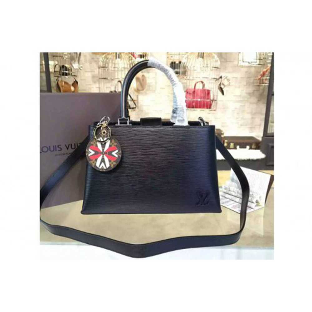 Louis Vuitton Replica M51323  Kleber MM Epi Leather Bags Black