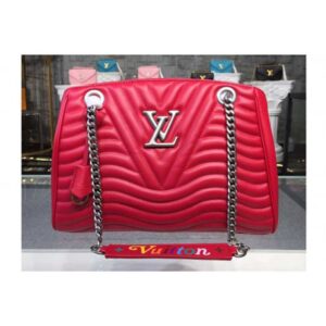 Louis Vuitton Replica M51497 LV Replica New Wave Chain Tote Bags Red