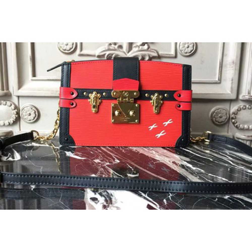 Louis Vuitton Replica M51697 Trunk Clutch Epi Leather Bags Red
