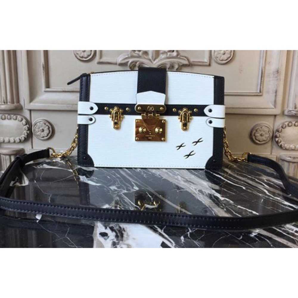 Louis Vuitton Replica M52151 Trunk Clutch Epi Leather Bags White