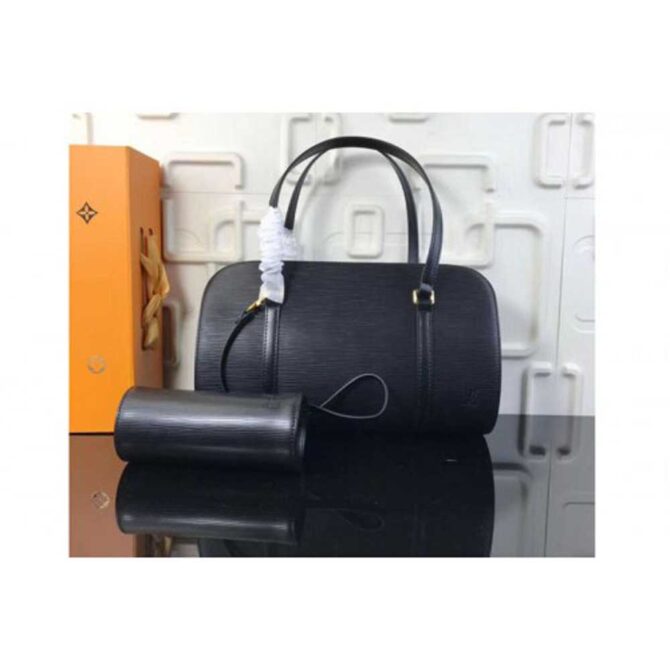 Louis Vuitton Replica M52222 LV Replica Pipillion Epi Leather Bags Black