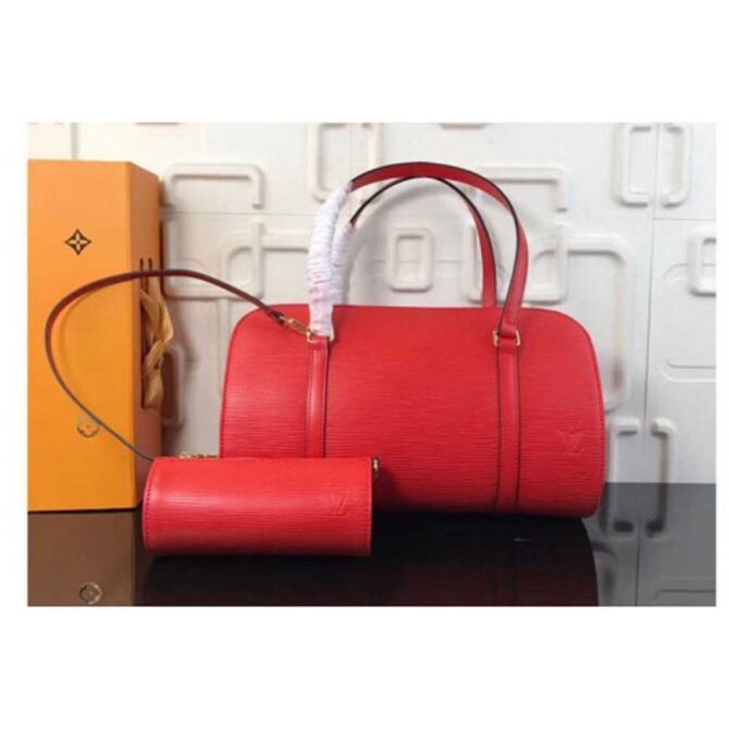 Louis Vuitton Replica M52222 LV Replica Pipillion Epi Leather Bags Red