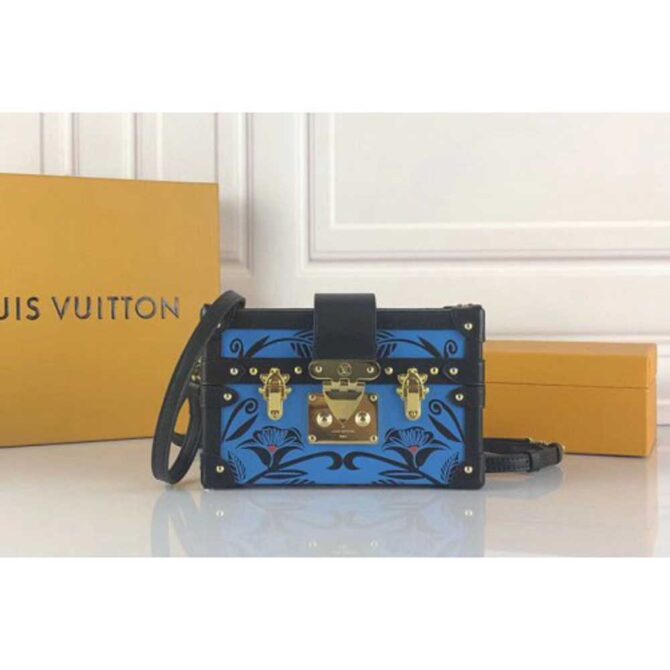 Louis Vuitton Replica M52329 LV Replica Petite Malle Epi Leather Blue