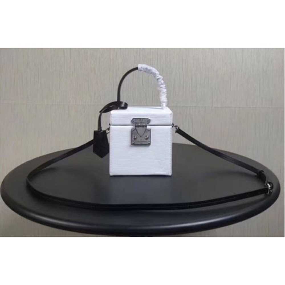 Louis Vuitton Replica M52466 LV Replica Bleecker Box Epi Leather Bags White