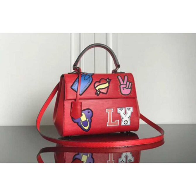 Louis Vuitton Replica M52484 LV Replica Cluny BB Epi Leather Bags Red