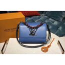 Louis Vuitton Replica M52503 LV Replica Twist MM Bags Epi Leather Blue