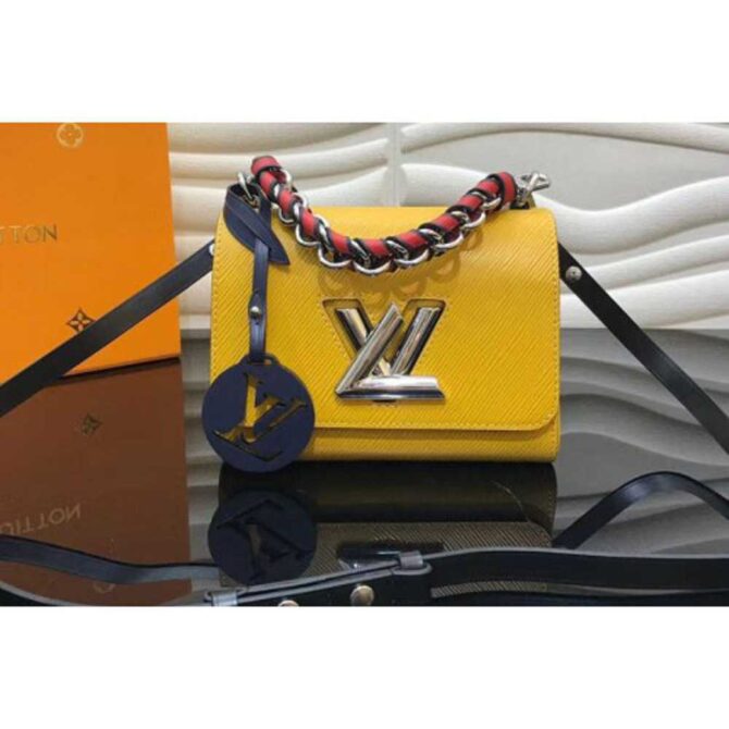 Louis Vuitton Replica M52507 LV Replica Twist PM Epi Leather Bags Yellow