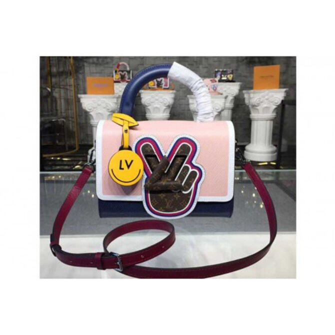 Louis Vuitton Replica M52514 LV Replica Twist MM Epi Leather Bags Pink