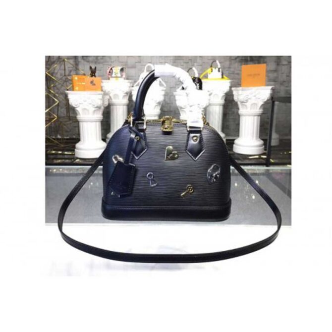 Louis Vuitton Replica M52884 Alma BB Bags Epi Leather Black