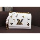 Louis Vuitton Replica M52890 Twist MM MM Bags Epi Leather White