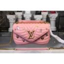 Louis Vuitton Replica M53214 New Wave Chain Bag New Wave Leather Rose