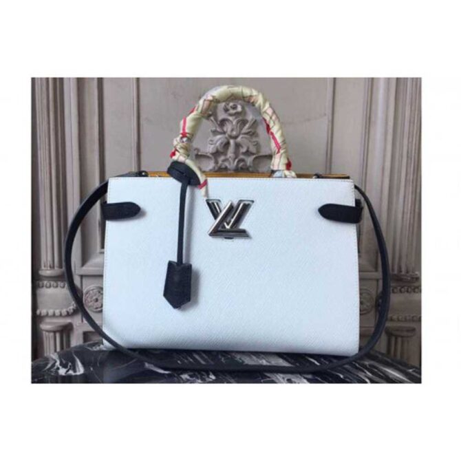 Louis Vuitton Replica M53396 Twist Tote Epi Leather Bags White