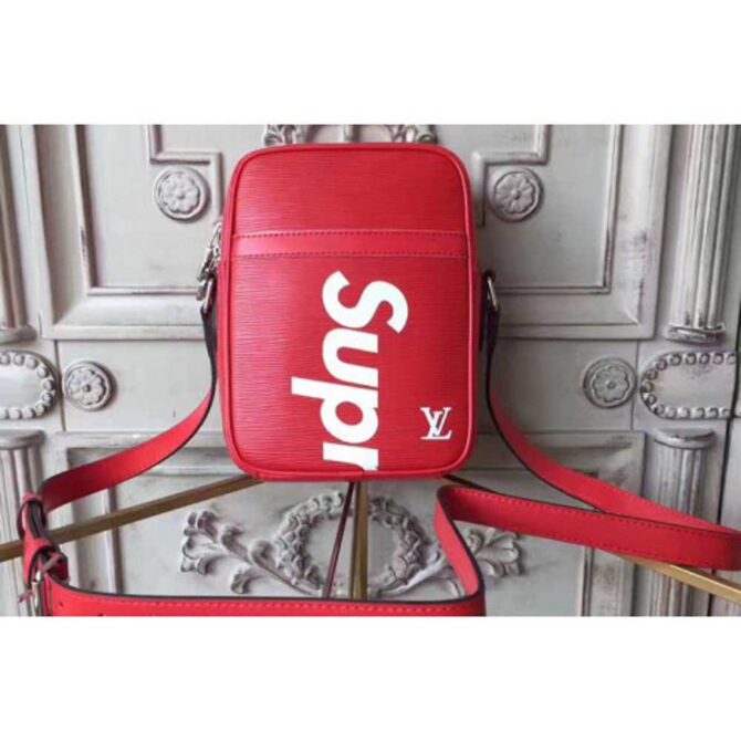 Louis Vuitton Replica M53417 Epi Leather Supreme x Danube PM Bags Red