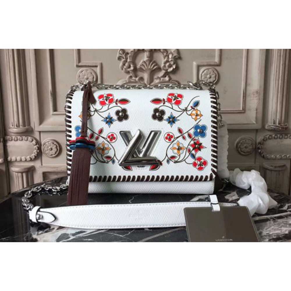 Louis Vuitton Replica M53532 Twist MM Epi Leather Bags White
