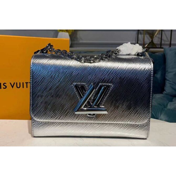 Louis Vuitton Replica M53597 LV Replica Twist MM handbags SiLV Replicaer Epi Leather