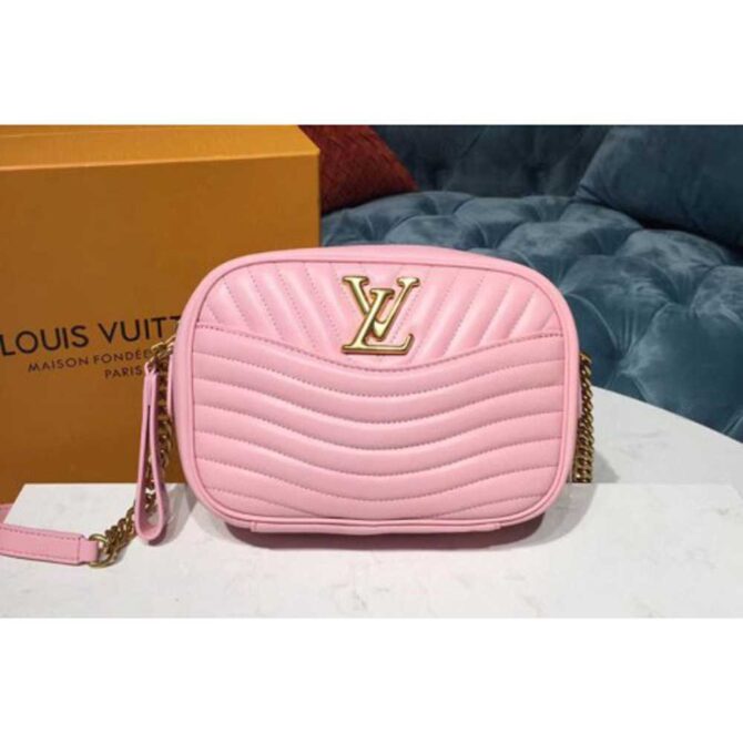 Louis Vuitton Replica M53683 LV Replica New Wave Camera Bag Smoothie Pink